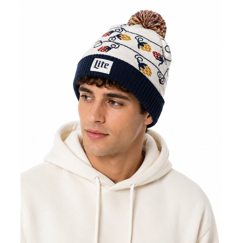 Unisex Miller Lite Christmas Beanie Winter Outdoors Snow